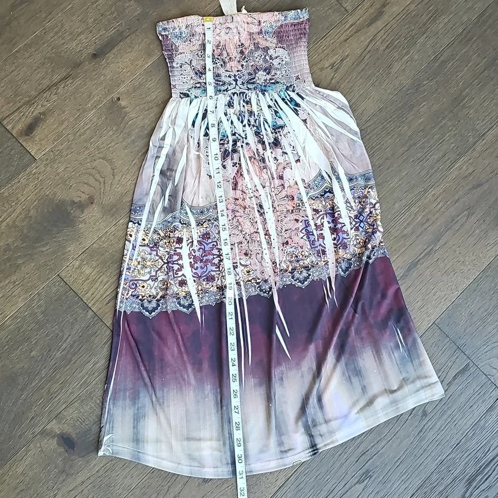 BOHO STRAPLESS DRESS - Picture 10 of 10